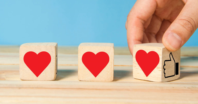 changing ranking from like to love